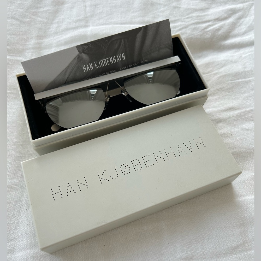 Han Kjobenhavn Silver Stable Mirror Sunglasses
